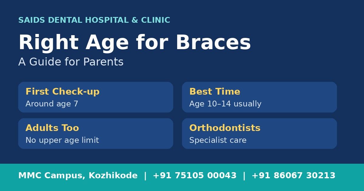 What Is the Right Age for Braces? A Guide for Parents