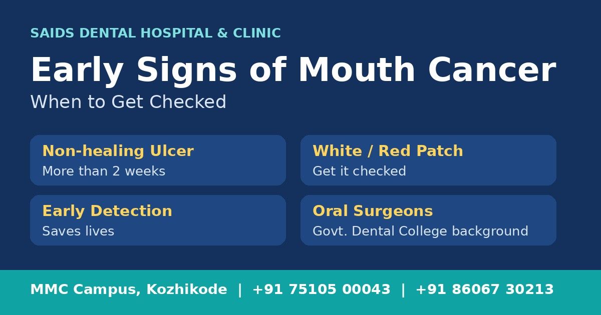 Early Signs of Mouth Cancer: When to Get Checked