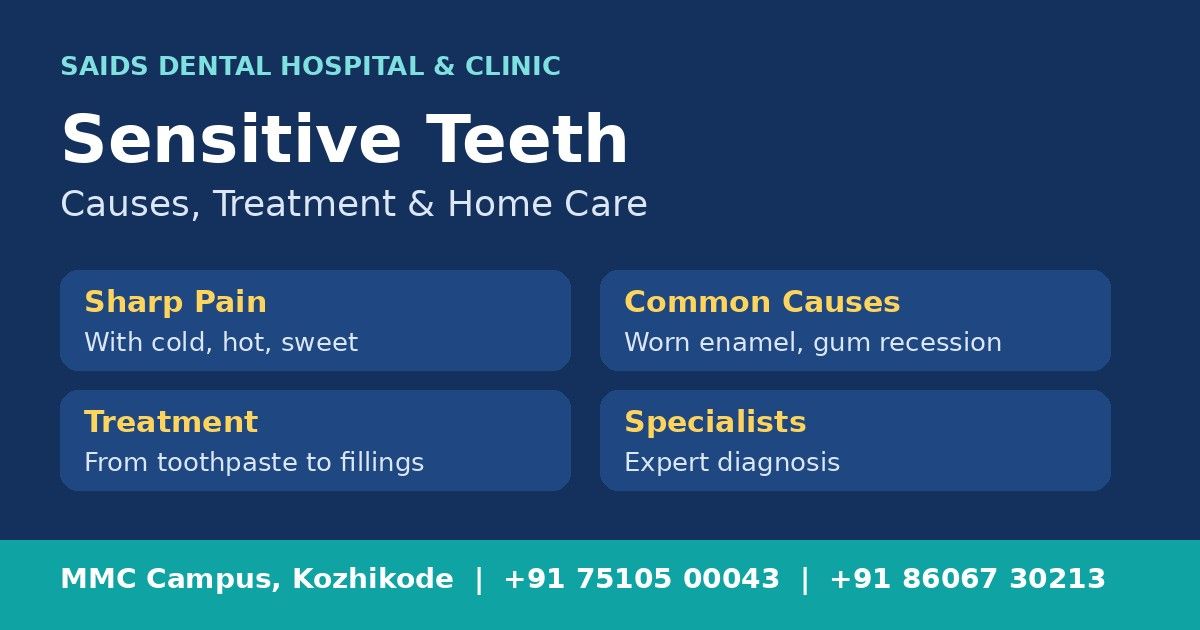 Sensitive Teeth: Causes, Treatment & Home Care Tips